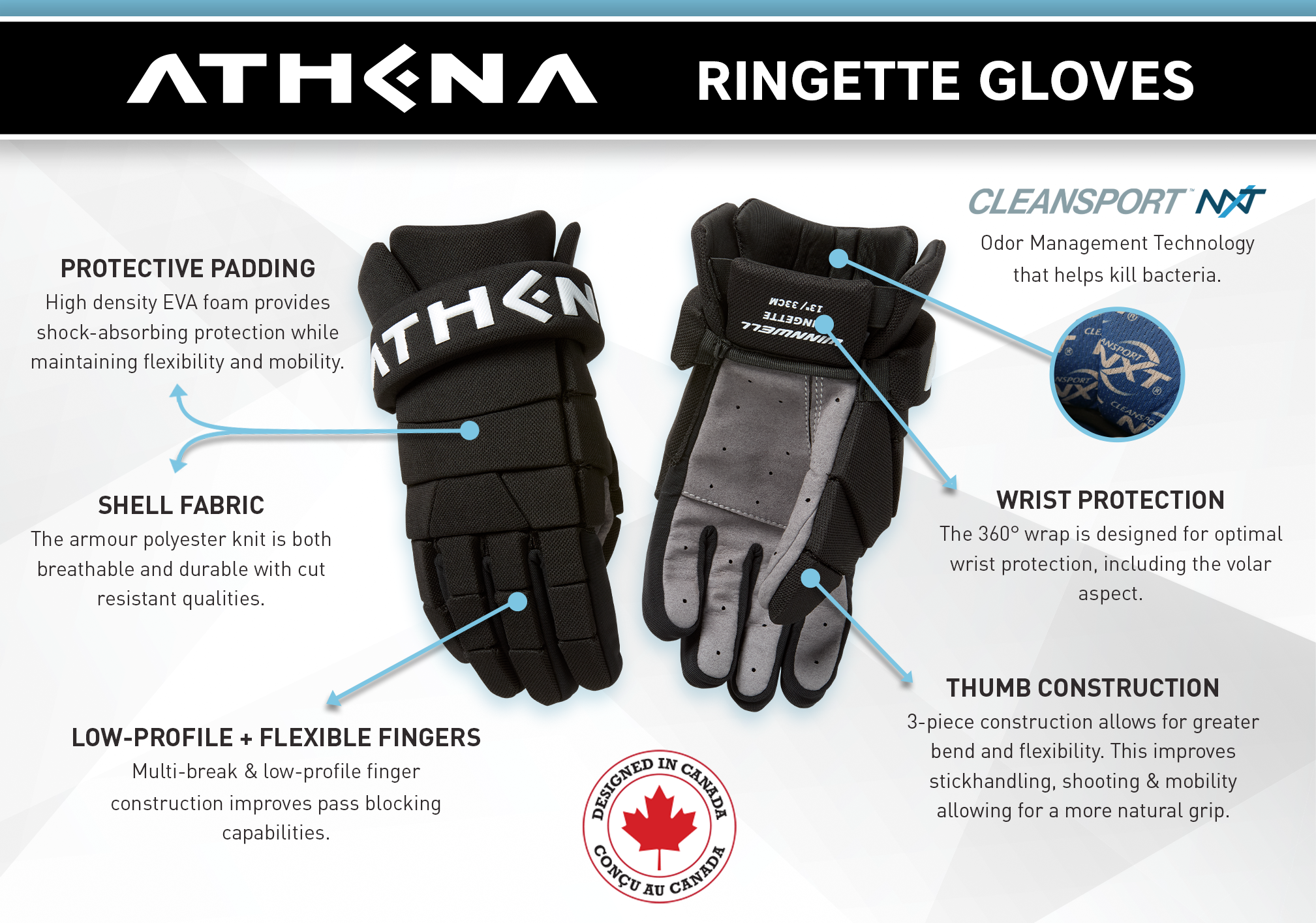 Athena Ringette Gloves