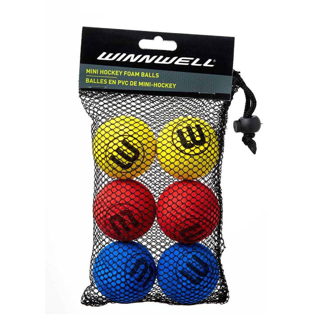 Knee Hockey Ball 50mm EVA Multicolour 6-Pack