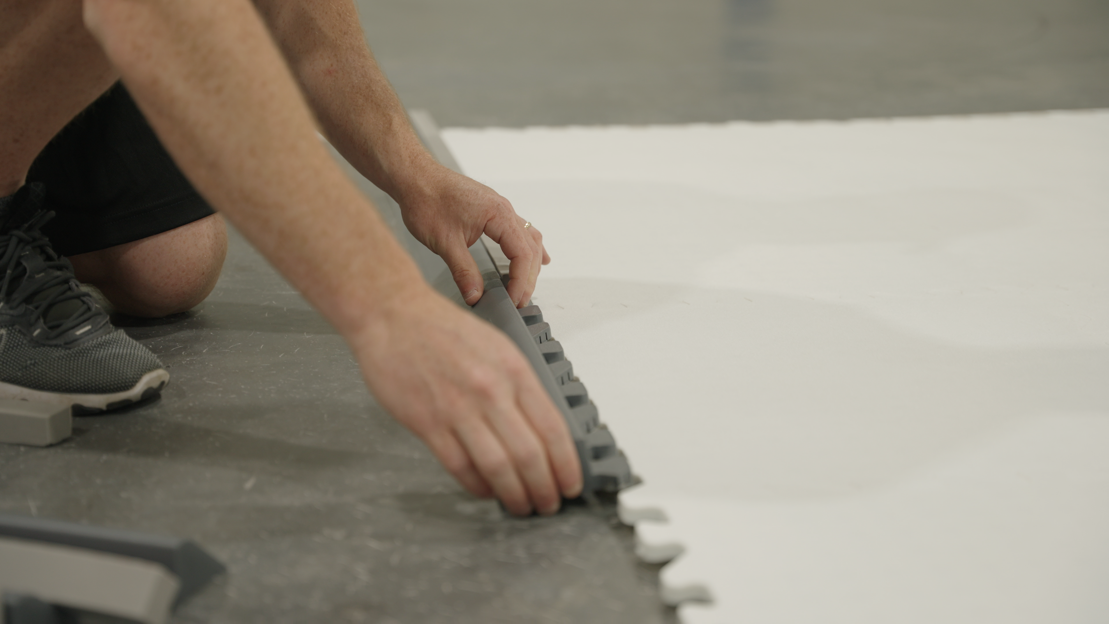 Hockey Tile Edging Puck Stopper