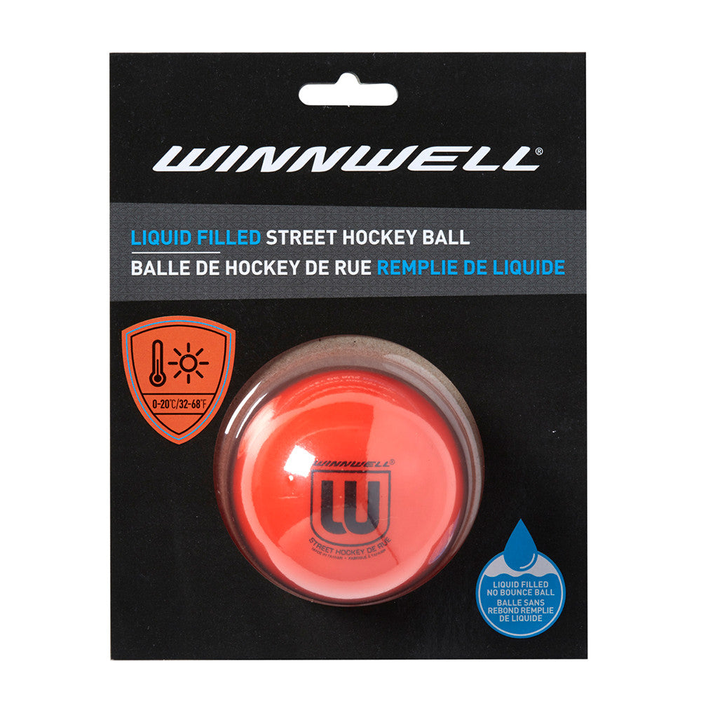 Liquid Filled Street Hockey Ball 65mm 65g Medium Orange