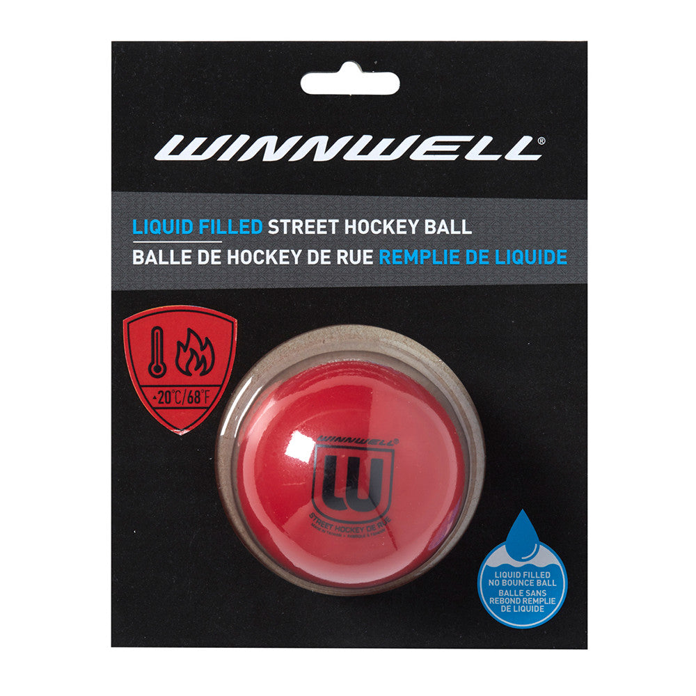 Liquid Filled Street Hockey Ball 65mm 65g Hard Red