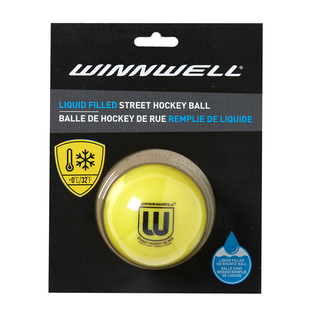 Liquid Filled Street Hockey Ball 65mm 65g Soft Yellow